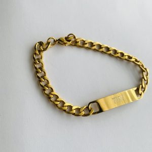 Personalised Gold bracelet